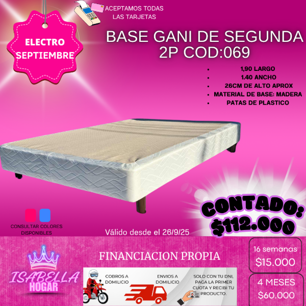 Producto - BASE GANI DE SEGUNDA 2P COD:069