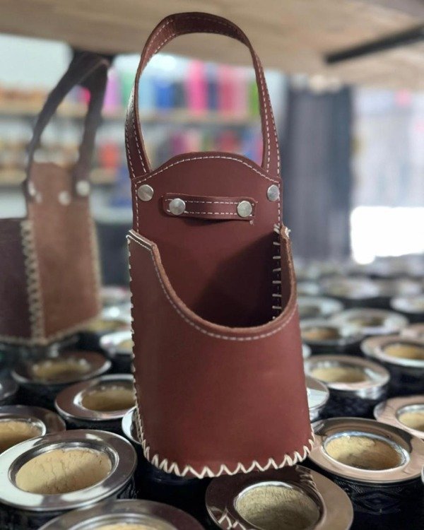 Producto - PORTA MATE CUERO BORRAVINO