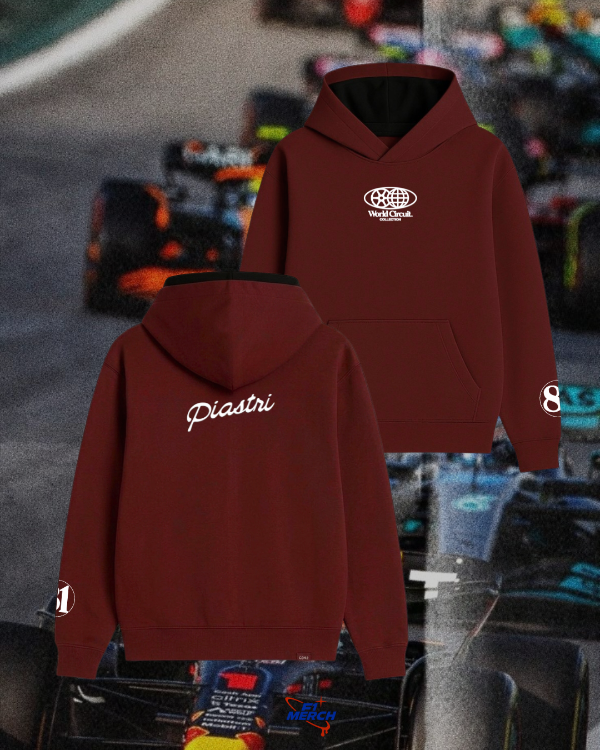 Producto - Hoodie bordo Merch Piastri