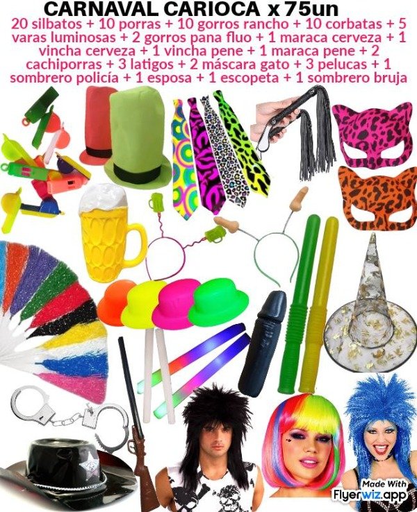 Producto - Combo carnaval carioca x 75 un pro 2