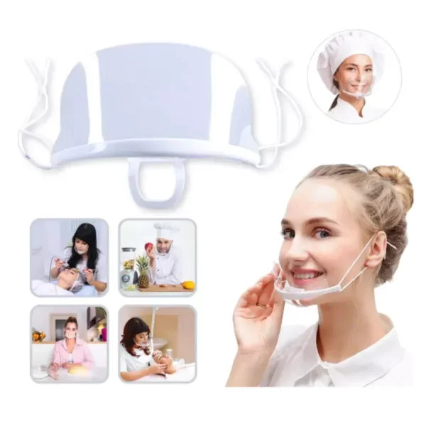 Producto - Barbijo plastico Transparente Lavable