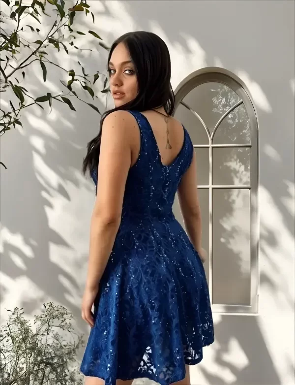 Producto - Vestido corto de encaje evace - 1