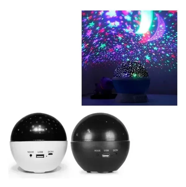 Producto - Proyector Estrellas Con Parlante Bluetooth Usb Luz Nocturna