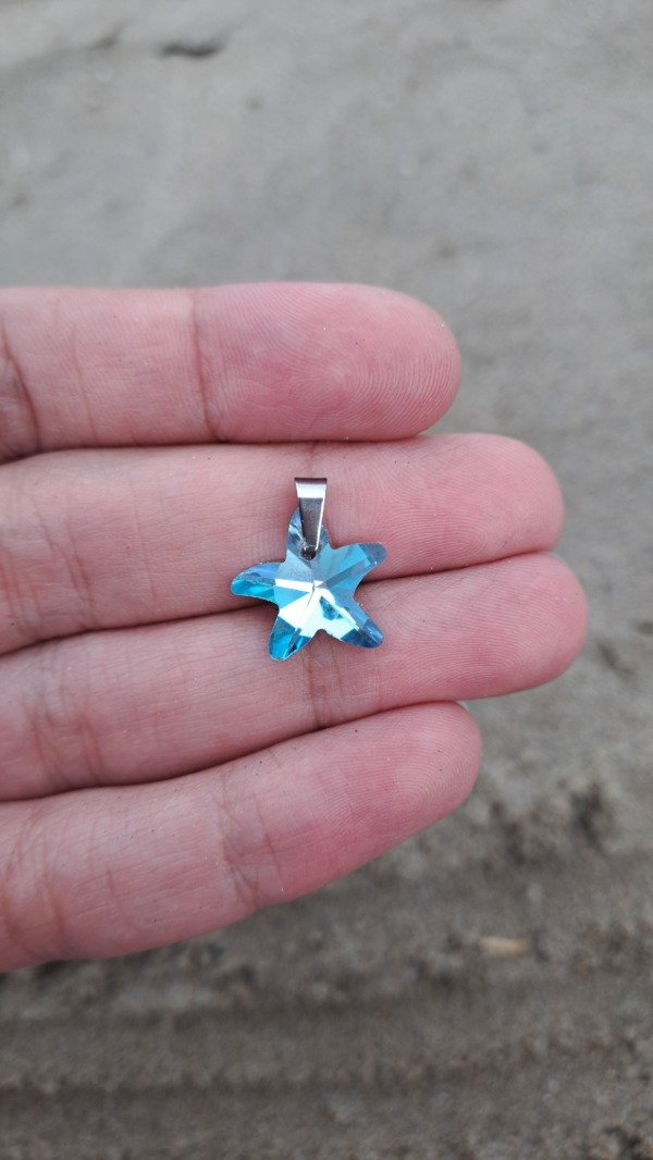 Producto - Dije de Acero Estrella Celeste 15mm