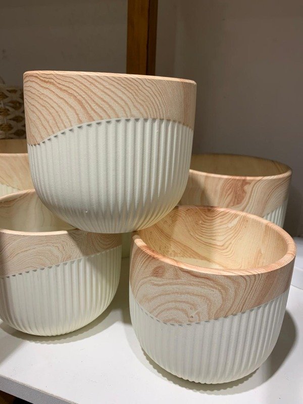Producto - MACETA SIMIL MADERA - 1