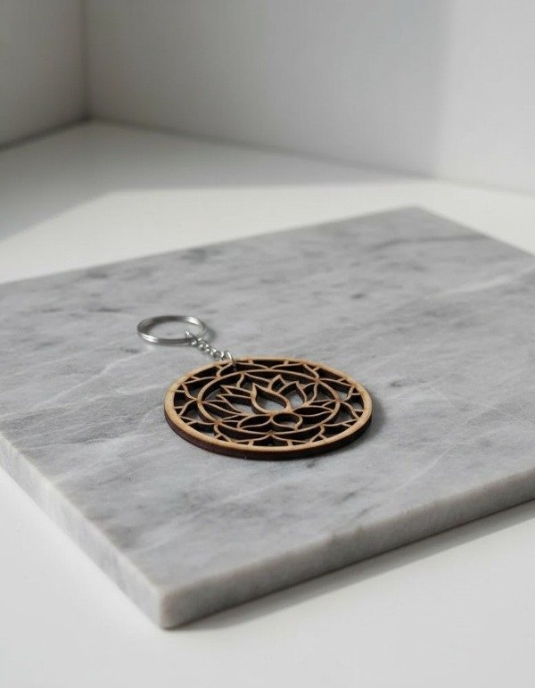 Producto - Flor de loto mandala para llaveros x 10 unidades