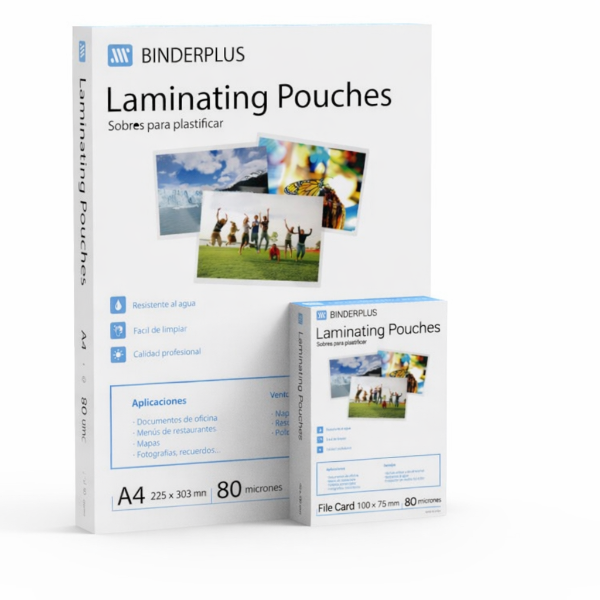 Producto - Sobres para Plastificar 80 mic. 225 x 303 mm A4 x100 POUCH