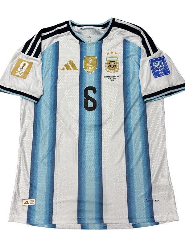 Producto - Argentina local 2026 Versión jugador - 6 Martínez vs Cabo Verde - 0