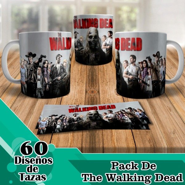 Producto - Diseños Digitales / Plantillas Para Tazas De The Walking Dead