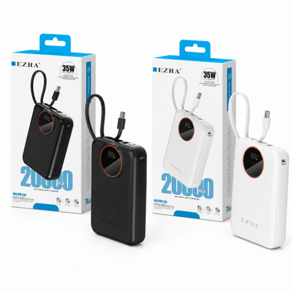 Producto - Cargador Portátil  35W - 20000mAh Salida 2USB - 2C-C  PB130. - 0