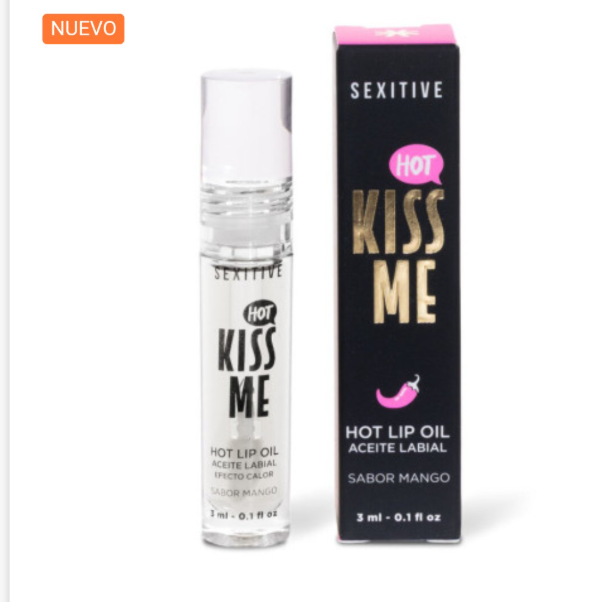 Producto - Kiss Me Hot Lip Oil Efecto Calor Sabor Mango 3 ml Sexitive