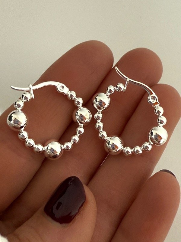 Producto - AB1542 Aros bolitas 2 cm