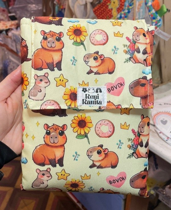 Producto - Cambiador de cordura impermeable con abrojo reni ranita capibara