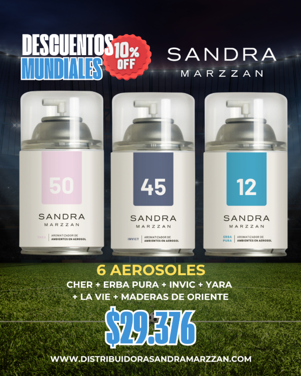 Producto - 6 Aerosoles I Descuentos mundialistas