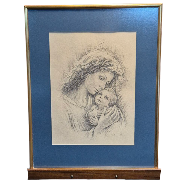 Producto - Cuadro maternidad papel y lapiz