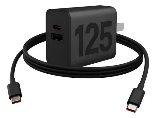 Producto - CARGADOR ULTRA RÁPIDO 125W USB+TIPO C + CABLE C-C