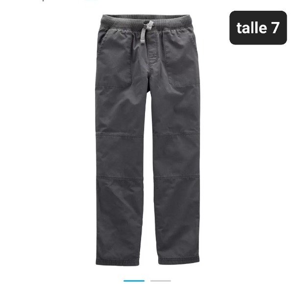 Pantalon cargo gabardina Carters talle 7