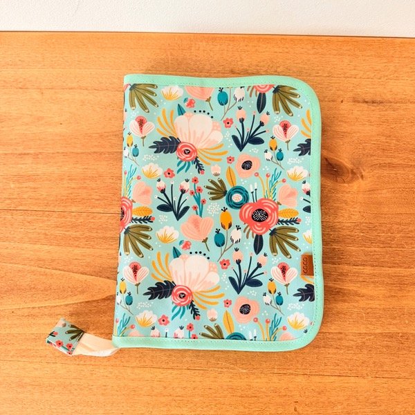 Producto - ORGANIZADOR A5 Diseño Floral Verde