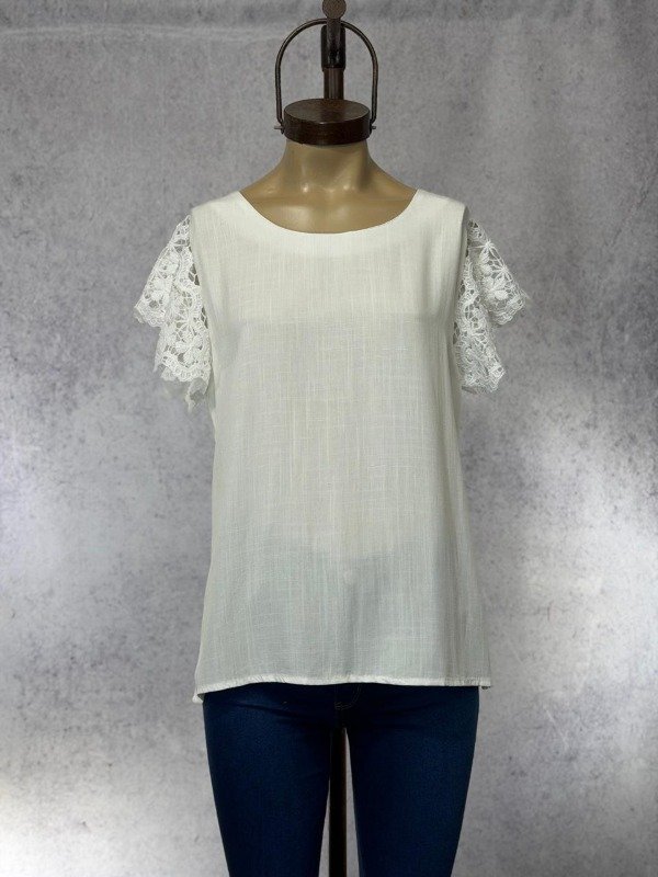 Producto - BLUSA TRIAL BLANCA LINO IMPORTADA - 0