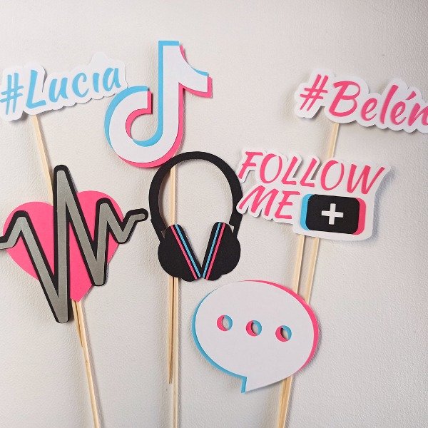 Producto - Set x 4 Toppers Tik Tok