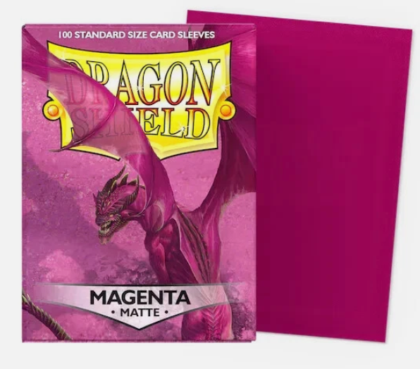 Producto - Dragon Shield MAGENTA Matte Folios x 100 Tamaño Standard (POKEMON/MAGIC)