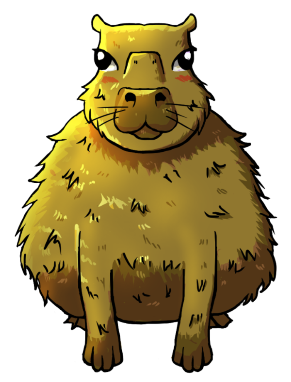 Producto - Sticker carpincho/capybara