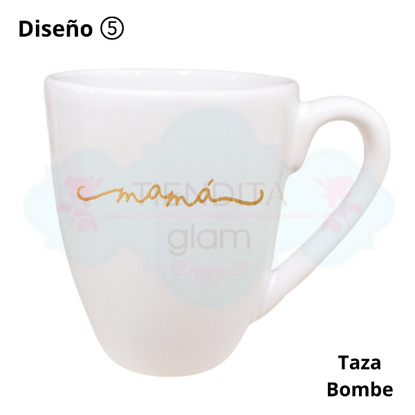 Producto - TAZA DECO BLANCA Y DORADA DÍA DE LA MADRE - 5