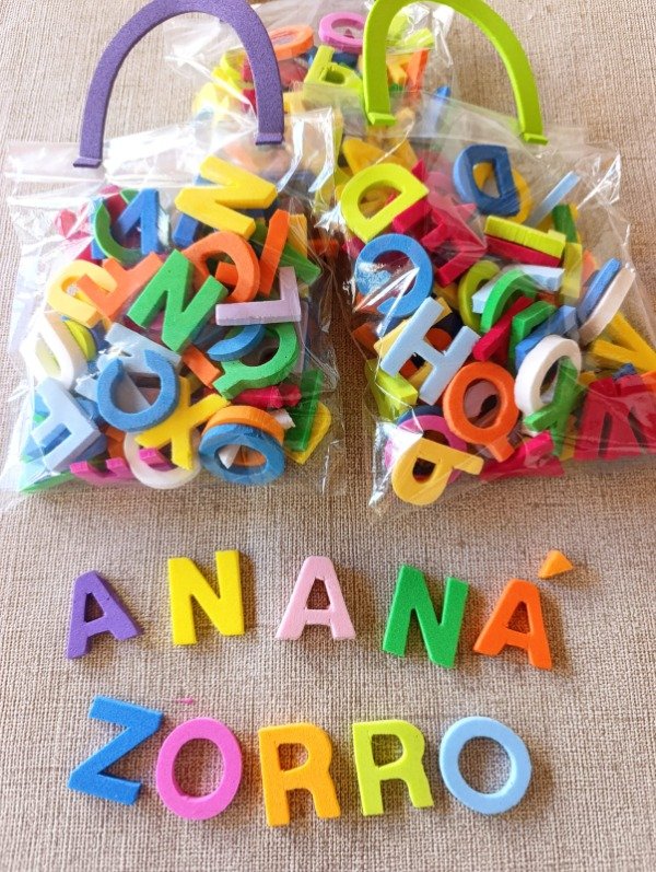 Producto - Letras Imprenta Mayúscula Goma Eva 4mm espesor