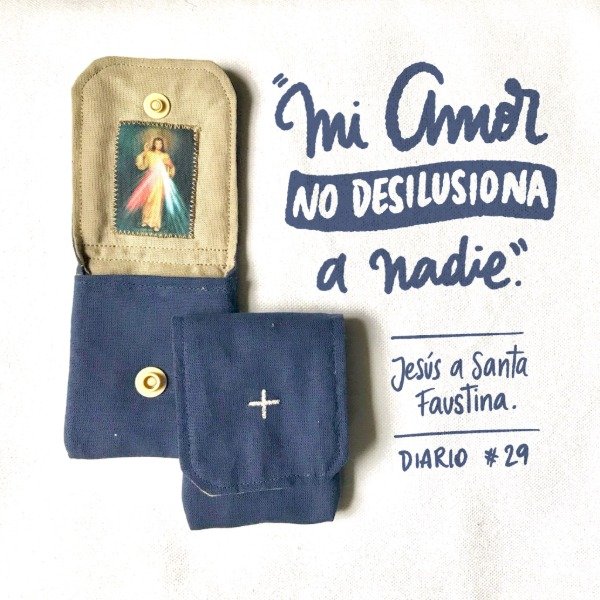 Producto - Oratorio simple con bolsillo de la Divina Misericordia