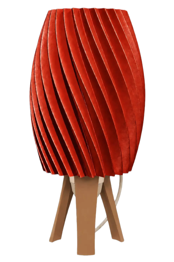 Producto - Lámpara Velador Lidia (27x17 cm) -Diseño Espiral Escultórico - 220 Volts - 7