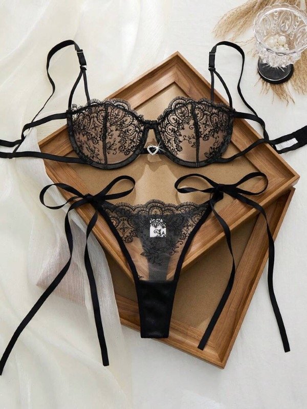 Producto - SET HEART BLACK