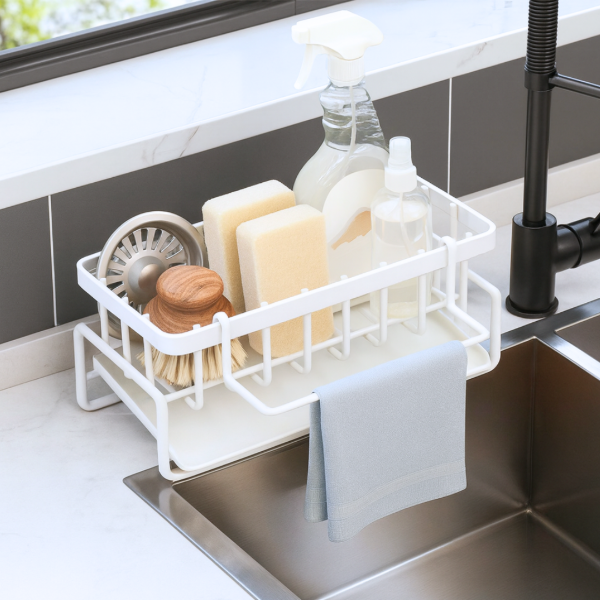 Producto - Escurridor Organizador Metálico Bacha- Mesada White