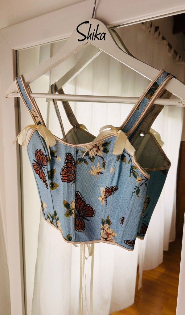 Producto - Corset Daphne celeste