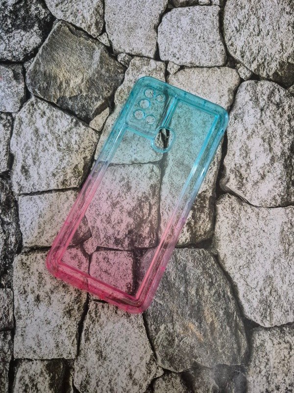 Producto - Funda tpu degrade Samsung A21s celeste rosa