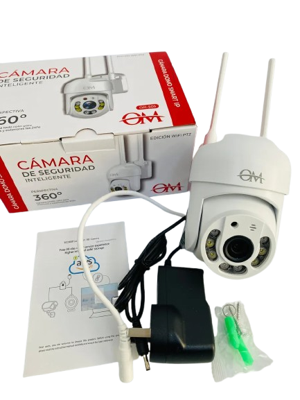 Producto - Camara de seguridad Inteligente IP66 wifi 2 antenas OM