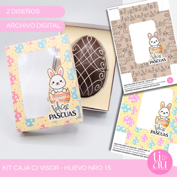 Producto - CAJA CON VISOR HUEVO DE PASCUAS NRO 15
