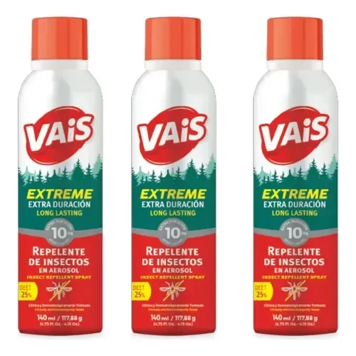 Producto - VAIS REPELENTE EXTRA DURACIÓN AEROSOL X 140ML
