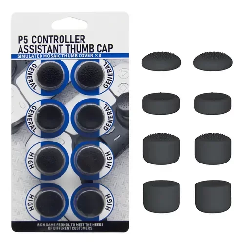 Producto - THUMBSTICK ANALOGO JOYSTICK PARA PLAYSATION 5 X 8 NEGRO LISO