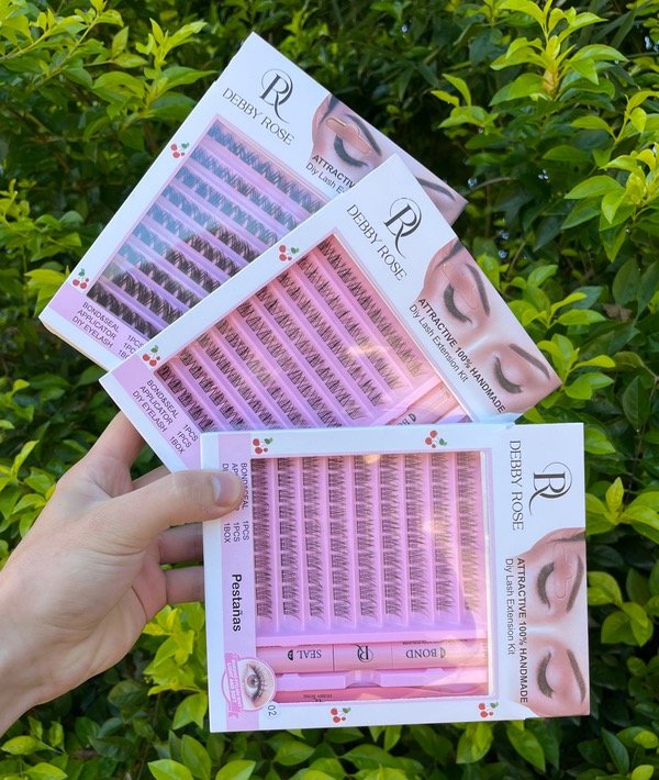 Producto - Kit Extensión Pestañas Debby Rose x3 unidades