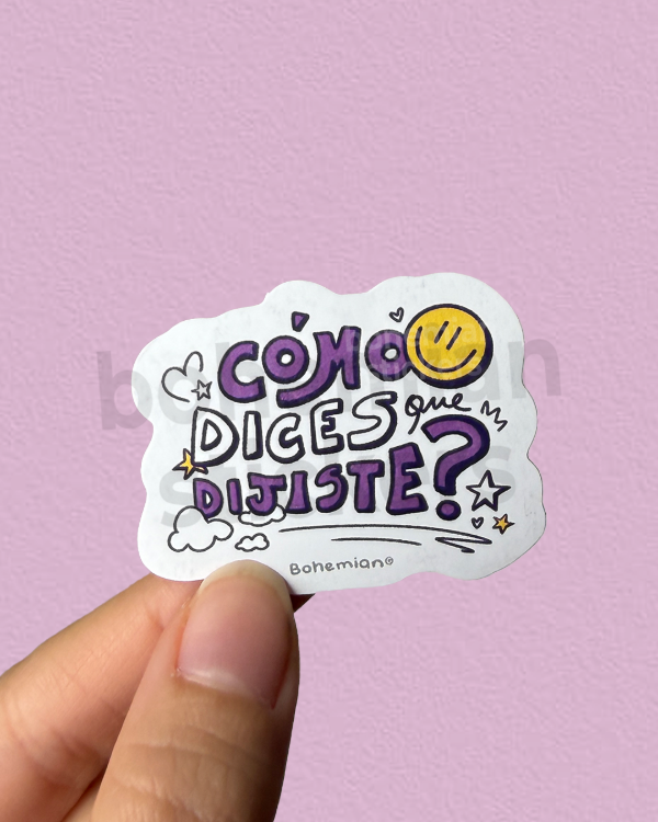 Producto - COMO DICES QUE DIJISTE  - Sticker Individuald de Hannah Montana