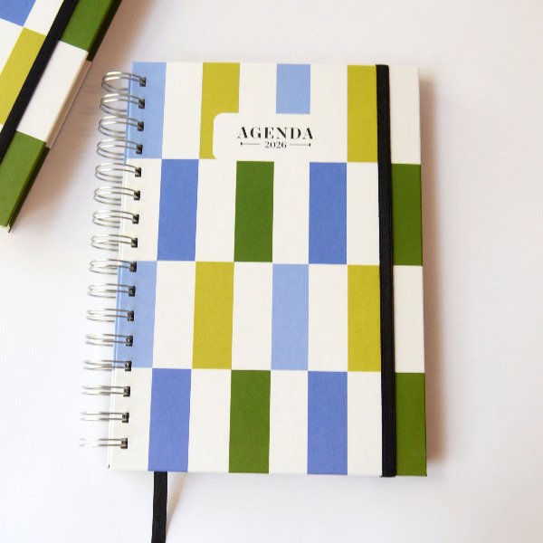 Producto - Agenda Diaria - Verde y Azul