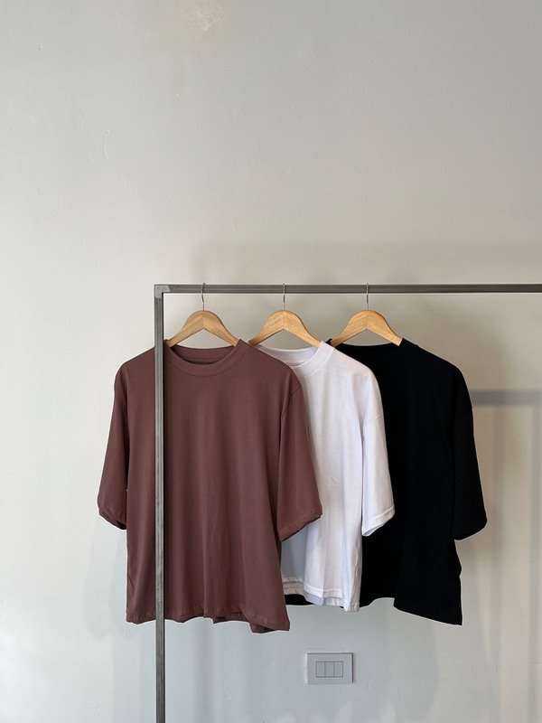 Producto - Pack Basicas x3 - Boxy - Marron