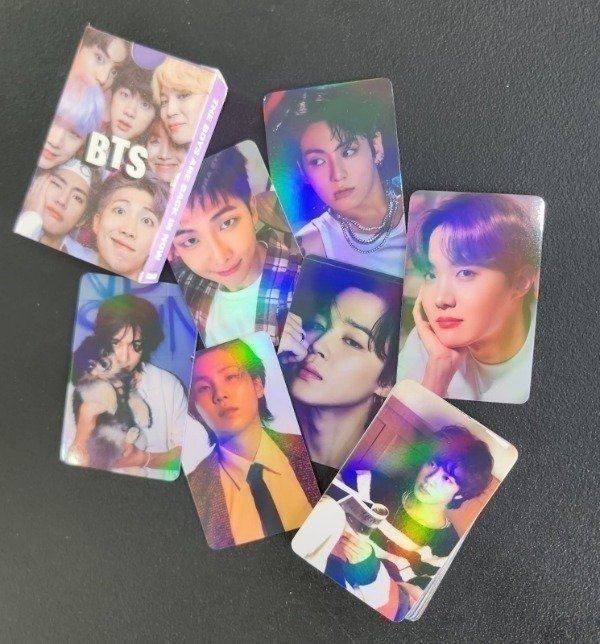 Producto - Lomocard holograficas BTS - 55 photocards fanmade