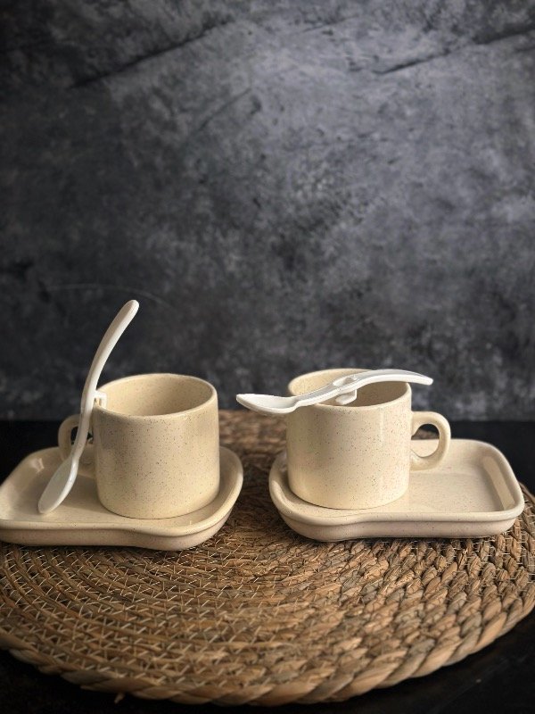 Producto - Set café minimalista Jasp - Café Mug y Band. Tostada