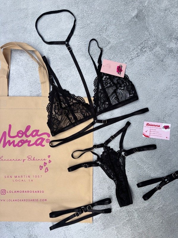 Producto - SET JAZMIN NEGRO - 3
