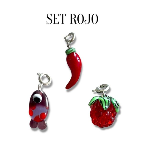 Producto - Set Rojo x 3 + Cadena