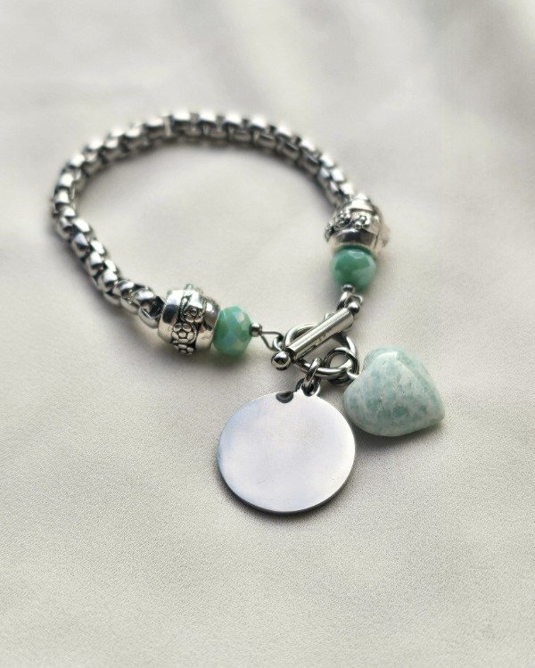 Producto - Pulsera seño para grabar con dije - 3