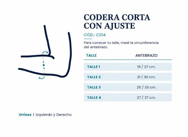Producto - Codera de neoprene corta ajustable - 2