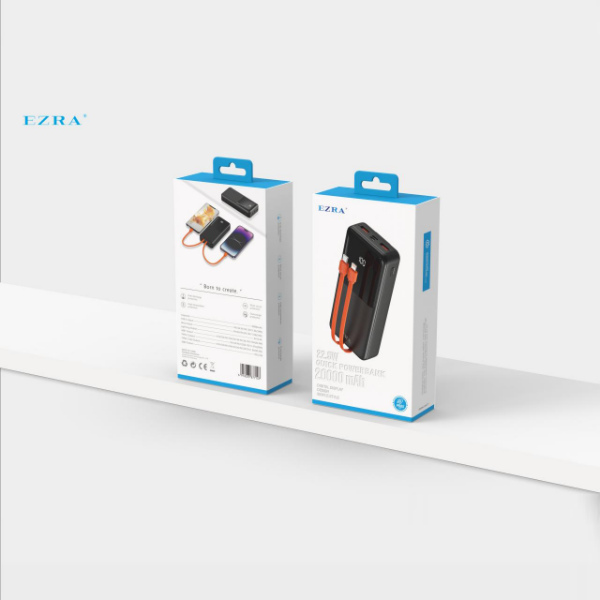 Producto - Cargador Portátil de 20000mAh Salida 22.5W -2USB-2TPC PB85.