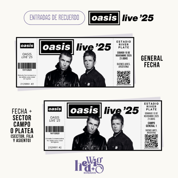 Producto - Entradas de recuerdo 14x6 - OASIS River